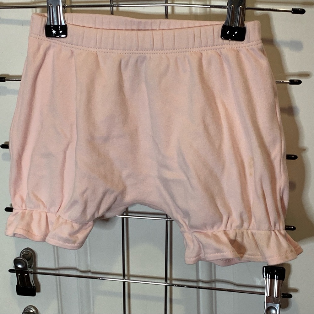 Bella Bliss Princess Pink Ruffle Hem Shorts Bloomers Shorties 100% Cotton Size 4